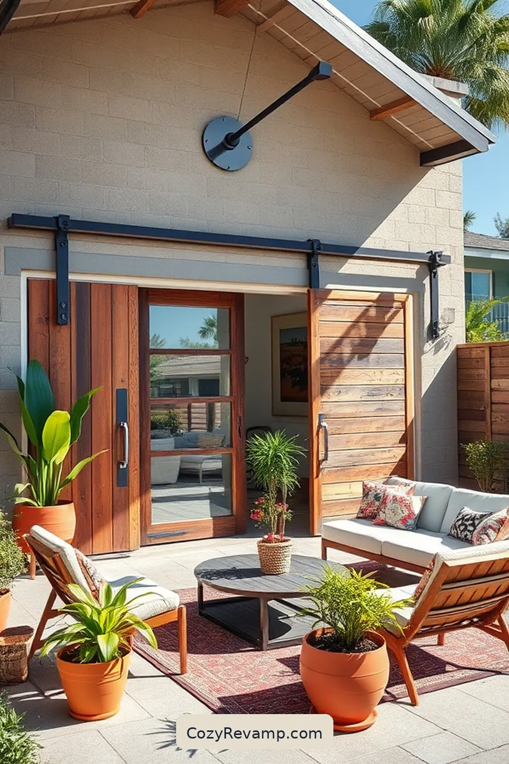 Customizable Features for 20 Essential Elements of a Mid-Century Modern Garage With Reclaimed Materials