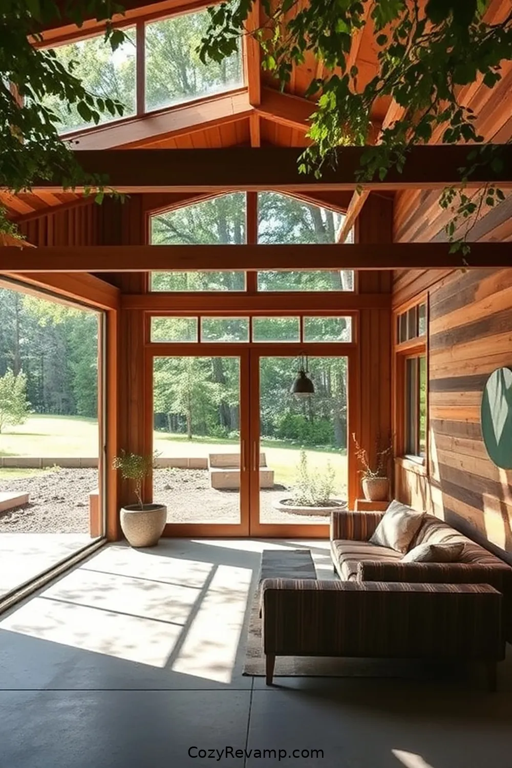 Large Windows for 20 Essential Elements of a Mid-Century Modern Garage With Reclaimed Materials