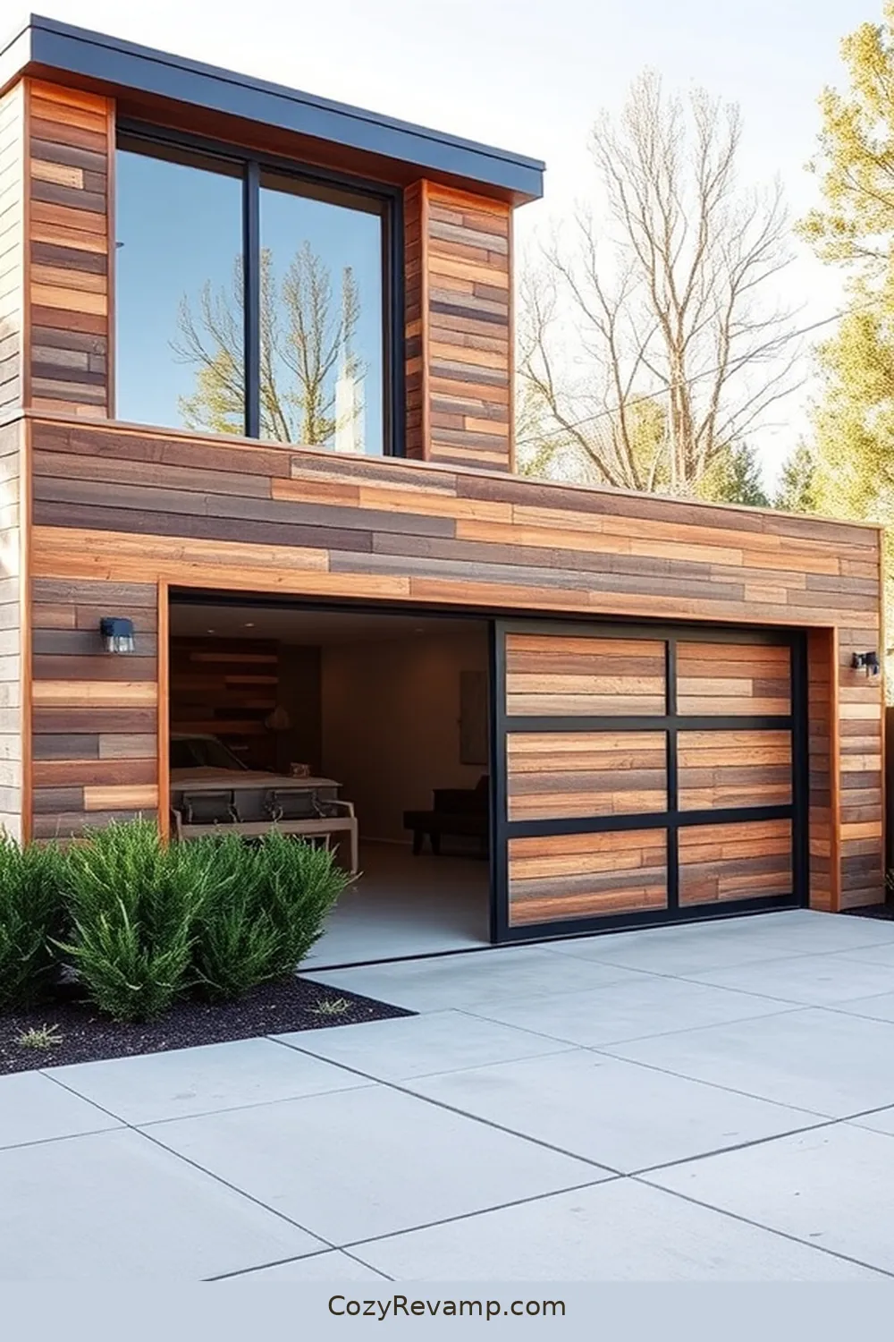 Minimalist Aesthetic for 20 Essential Elements of a Mid-Century Modern Garage With Reclaimed Materials