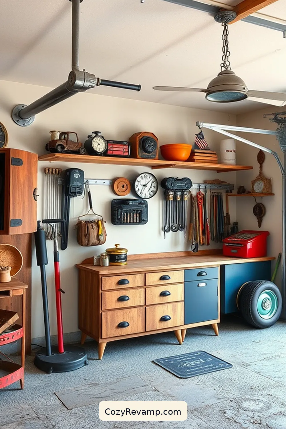 Vintage Hardware for 20 Essential Elements of a Mid-Century Modern Garage With Reclaimed Materials