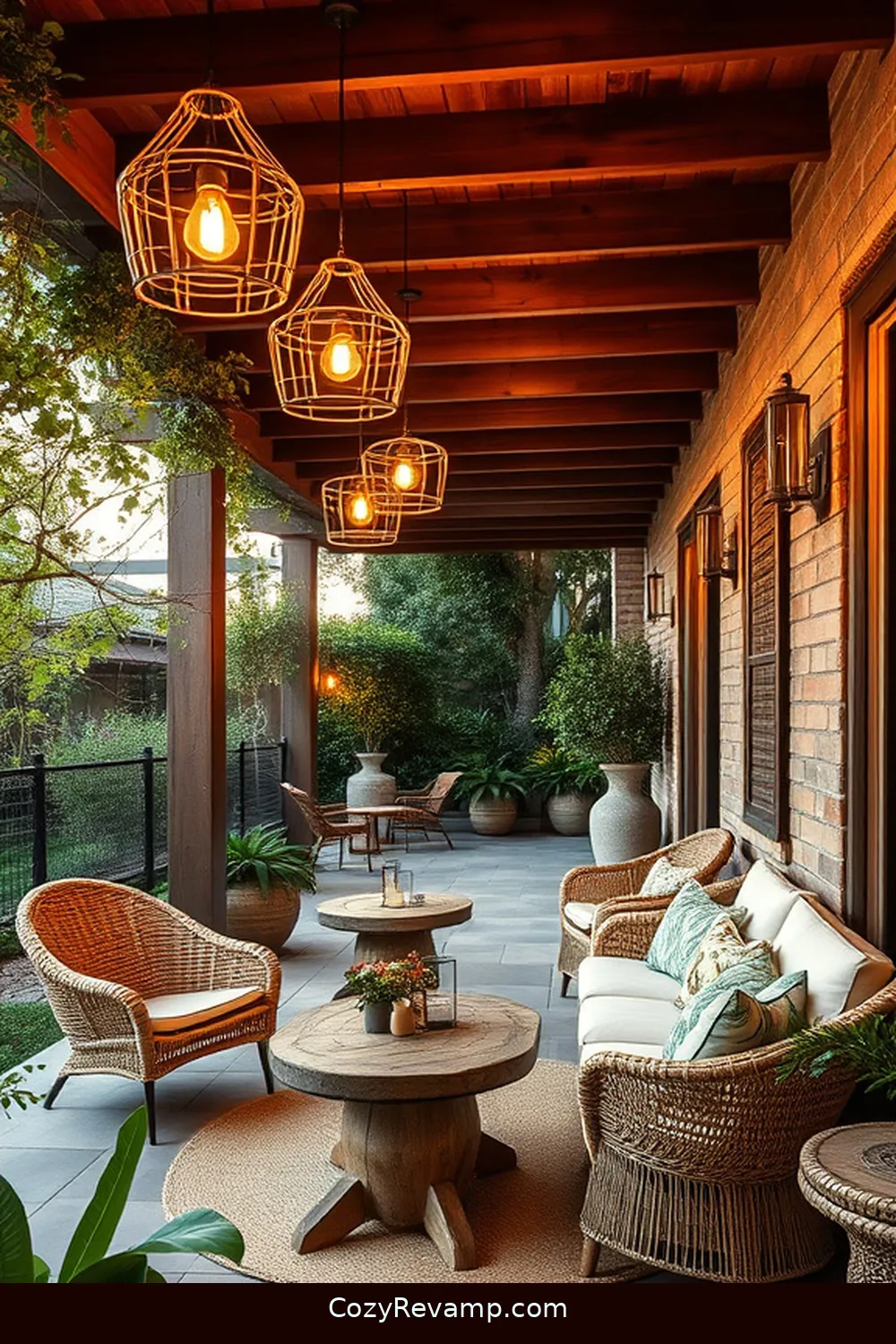 20 Essential Elements of a Modern Farmhouse Outdoor Patio With Natural Fibers 20 Eco-Friendly Lighting for 20 Essential Elements of a Modern Farmhouse Outdoor Patio With Natural Fibers