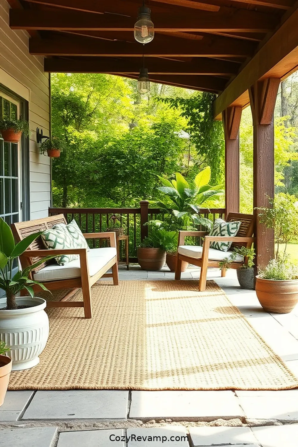 20 Essential Elements of a Modern Farmhouse Outdoor Patio With Natural Fibers 3 Natural Fiber Rugs for 20 Essential Elements of a Modern Farmhouse Outdoor Patio With Natural Fibers