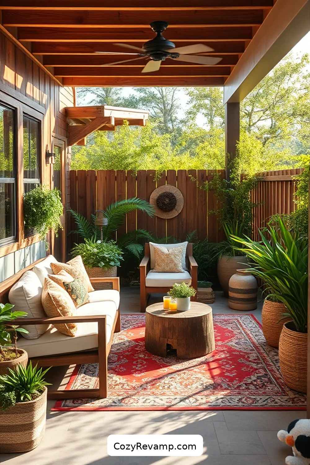 20 Essential Elements of a Modern Farmhouse Outdoor Patio With Natural Fibers 7 Reclaimed Wood Accents for 20 Essential Elements of a Modern Farmhouse Outdoor Patio With Natural Fibers