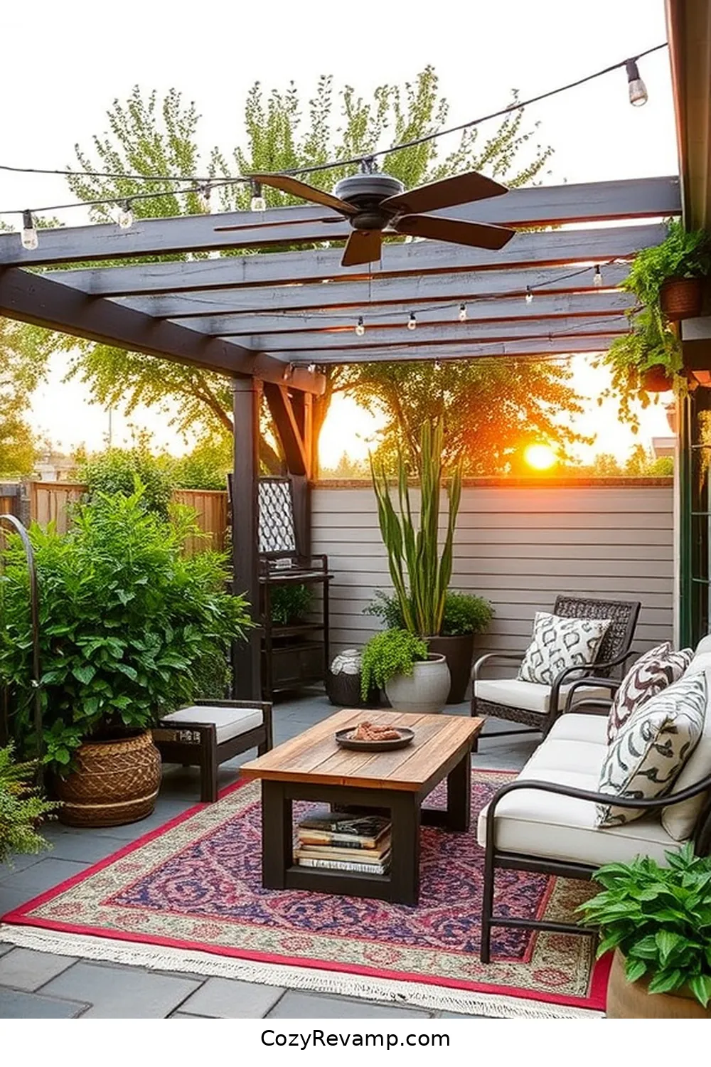 20 Essential Elements of a Modern Farmhouse Outdoor Patio With Natural Fibers 15 Weathered Metal Decor for 20 Essential Elements of a Modern Farmhouse Outdoor Patio With Natural Fibers