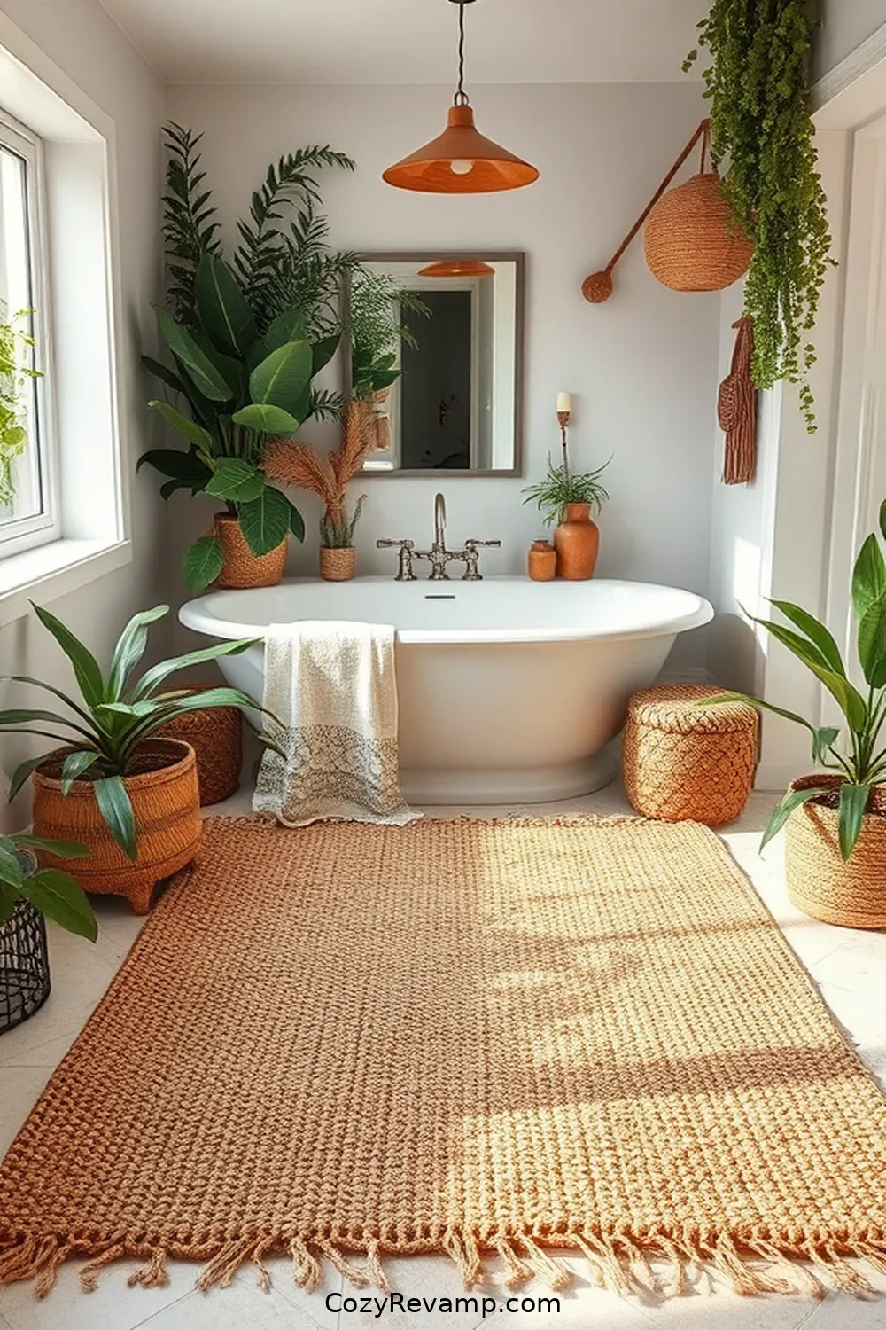 20 Essential Organic Cotton Materials for a Bohemian Bathroom 20 Organic Cotton Rugs for 20 Essential Organic Cotton Materials for a Bohemian Bathroom