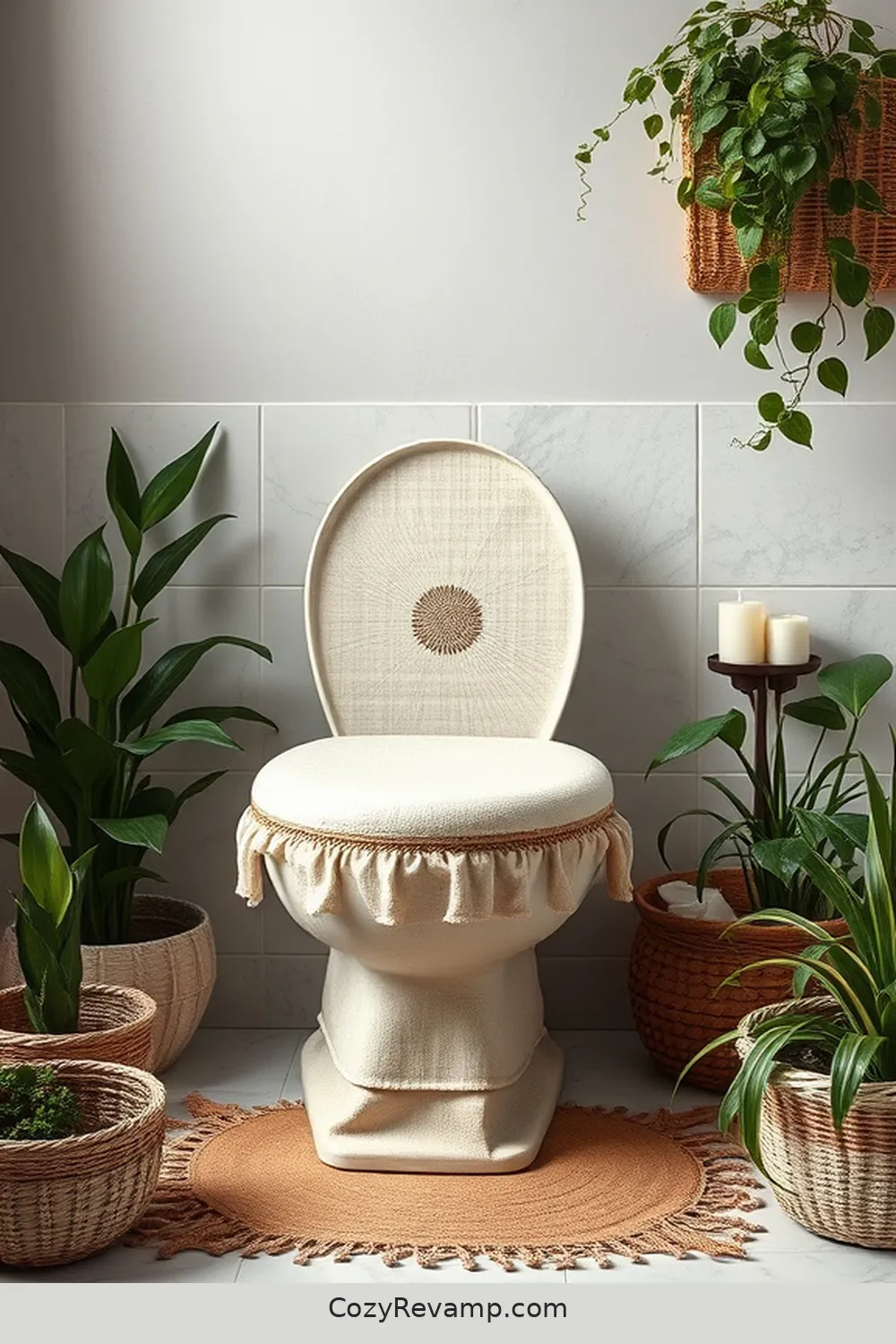 20 Essential Organic Cotton Materials for a Bohemian Bathroom 9 Organic Cotton Toilet Covers for 20 Essential Organic Cotton Materials for a Bohemian Bathroom