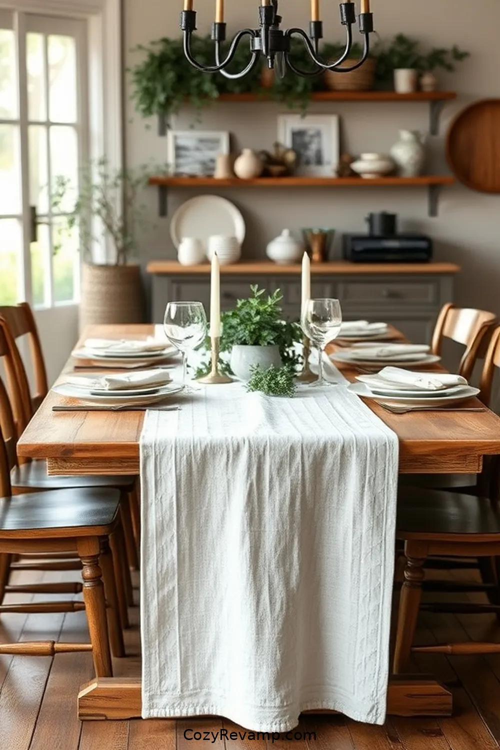 Organic Cotton Table Runners for 20 Essentials for a Modern Farmhouse Dining Room With Organic Cotton Material