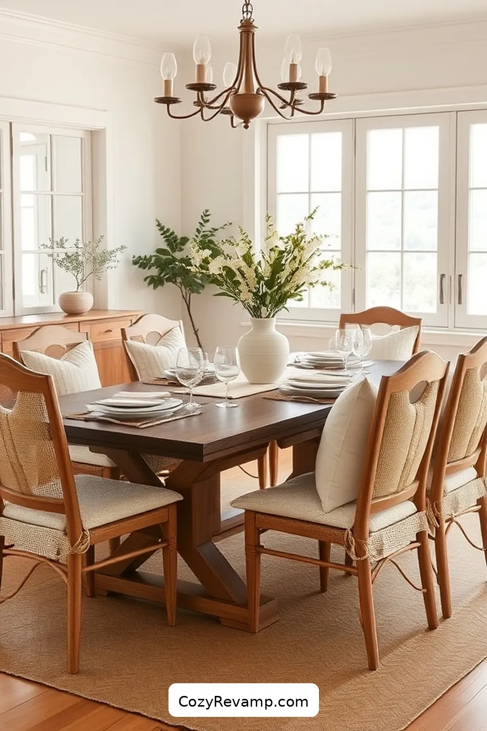 Soft Cushions and Pillows for 20 Essentials for a Modern Farmhouse Dining Room With Organic Cotton Material