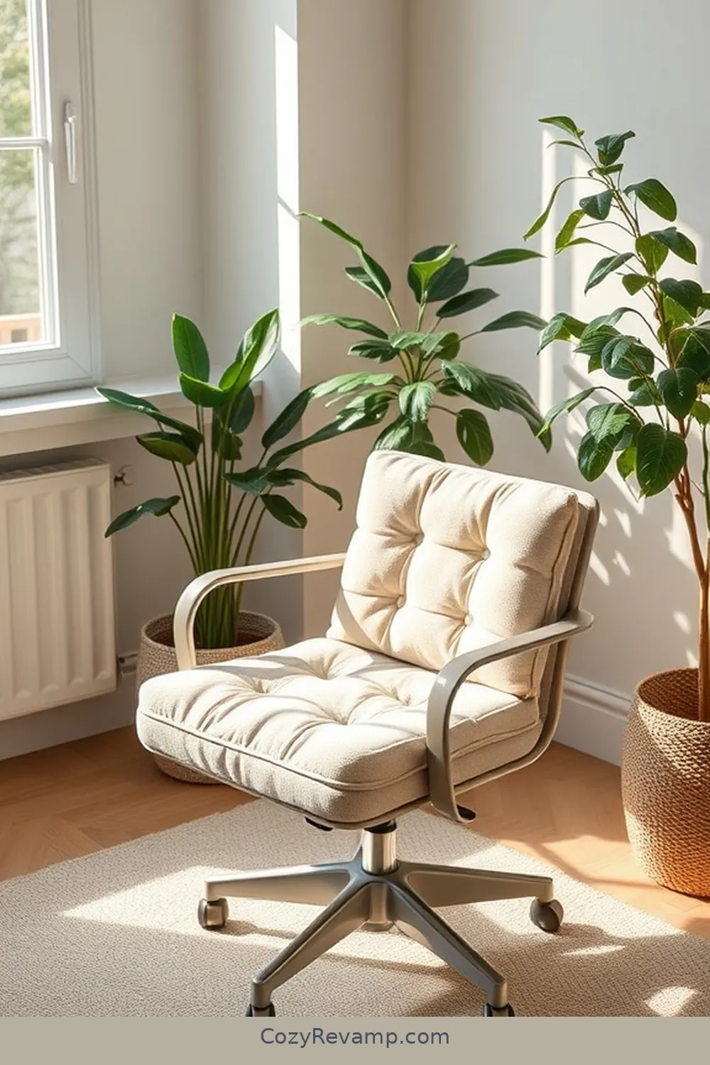 Organic Cotton Desk Chair Cushion for 20 Essentials for a Scandinavian Home Office With Organic Cotton Material