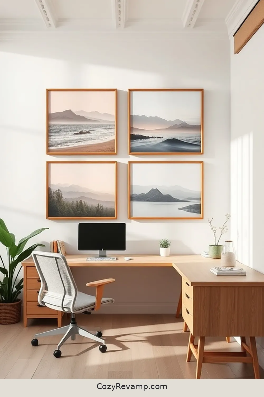 Organic Cotton Wall Art Prints for 20 Essentials for a Scandinavian Home Office With Organic Cotton Material