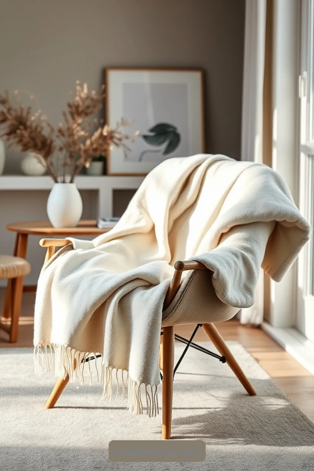 Soft Organic Cotton Throw Blanket for 20 Essentials for a Scandinavian Home Office With Organic Cotton Material