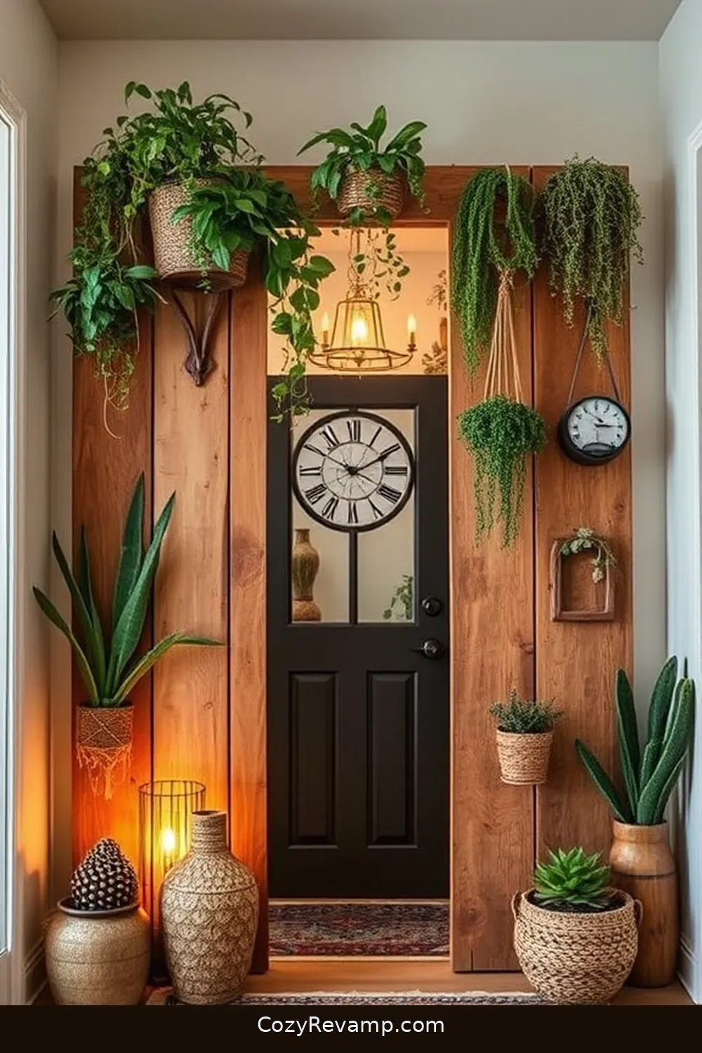 20 Inspiring Ideas for a Bohemian Entryway With Recycled Wood Material 21 Repurposed Wood Entryway Divider for 20 Inspiring Ideas for a Bohemian Entryway With Recycled Wood Material