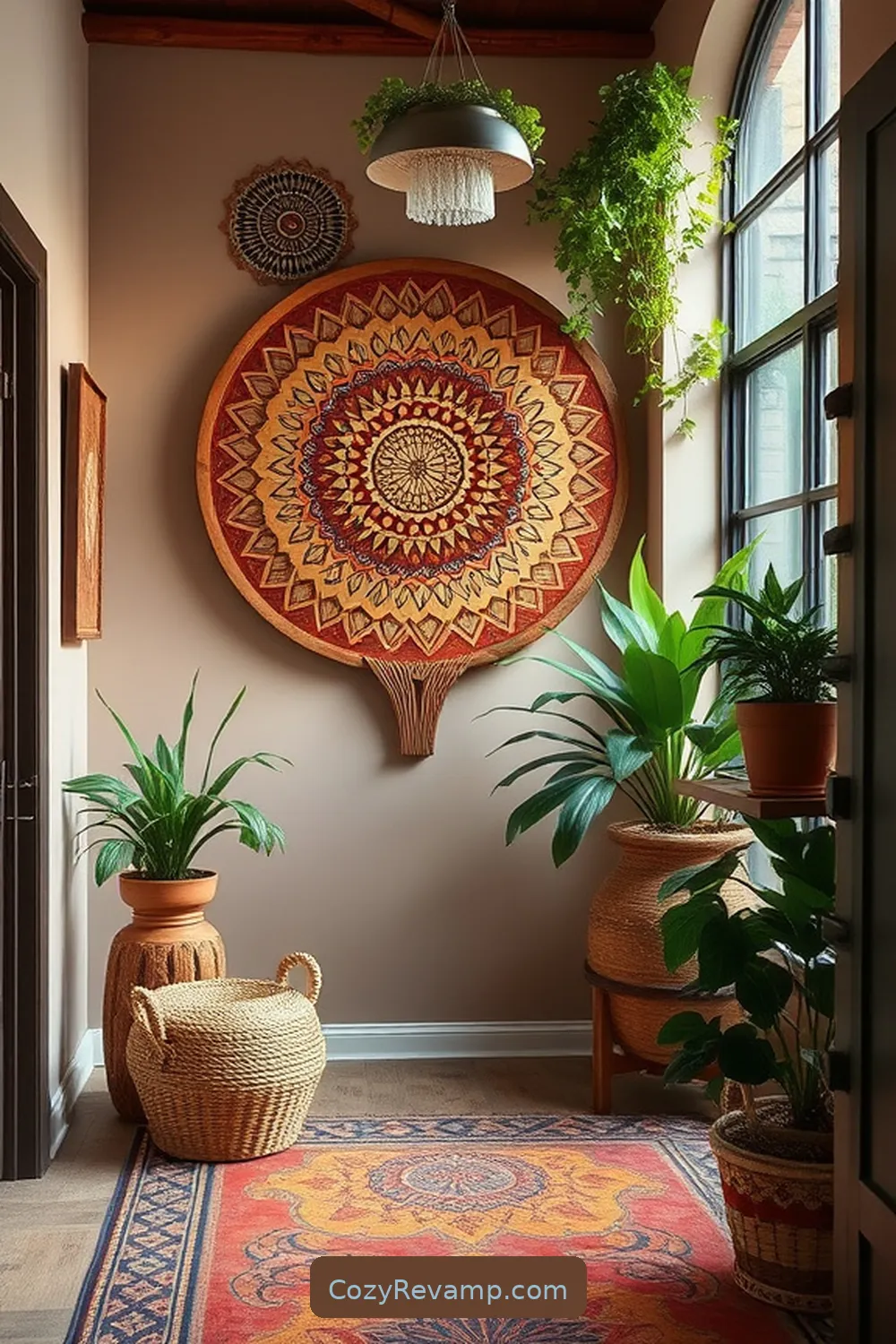 20 Inspiring Ideas for a Bohemian Entryway With Recycled Wood Material 3 Upcycled Wood Wall Art for 20 Inspiring Ideas for a Bohemian Entryway With Recycled Wood Material