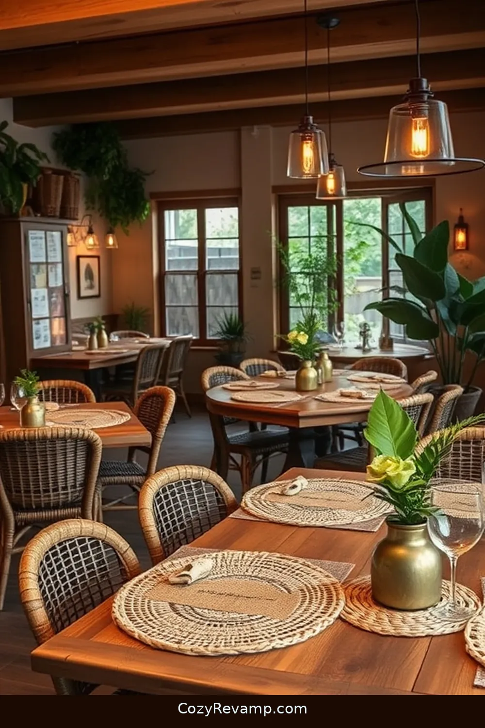 Reclaimed Materials for 20 Key Elements of Rustic Dining Room Design With Natural Fibers