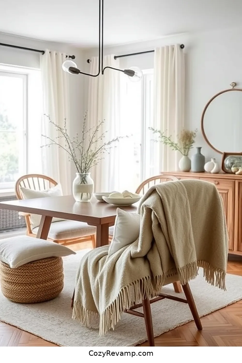 Cozy Textiles for 20 Must-Have Elements for a Scandinavian Dining Room With Organic Cotton Material