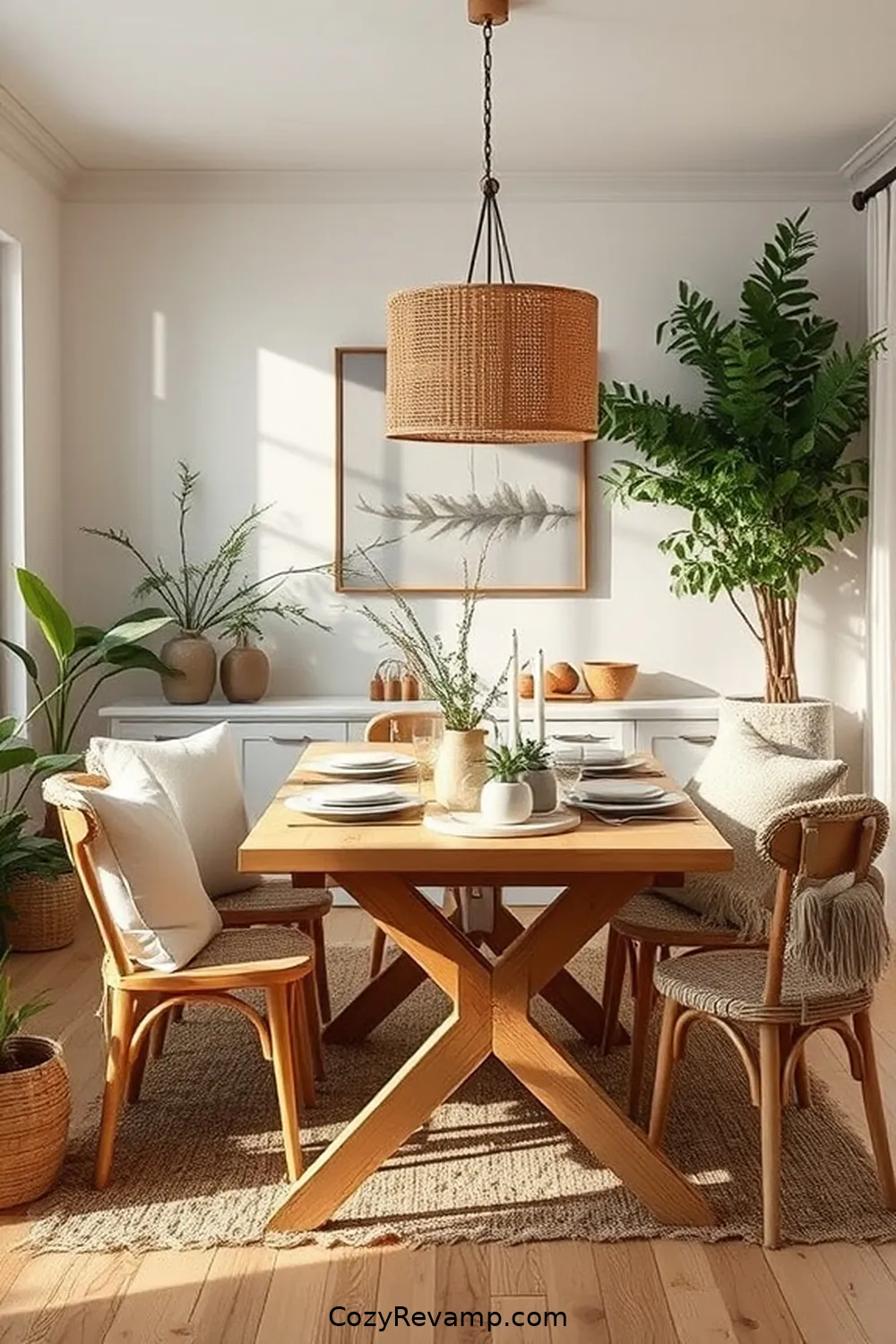Earthy Accents for 20 Must-Have Elements for a Scandinavian Dining Room With Organic Cotton Material
