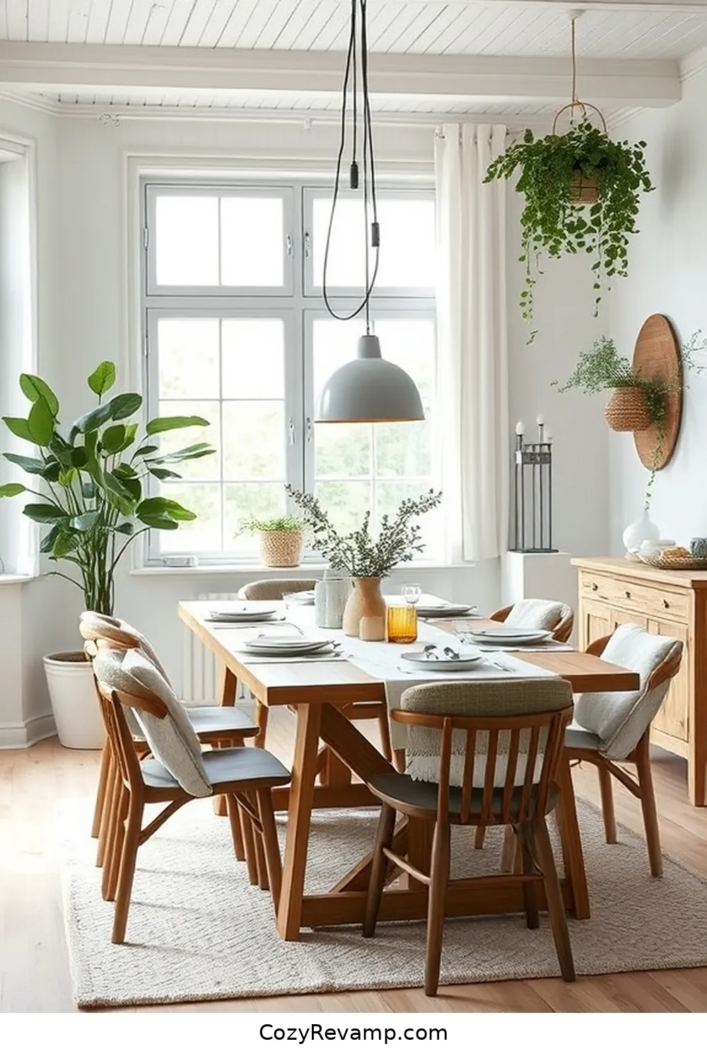 Inviting Atmosphere for 20 Must-Have Elements for a Scandinavian Dining Room With Organic Cotton Material