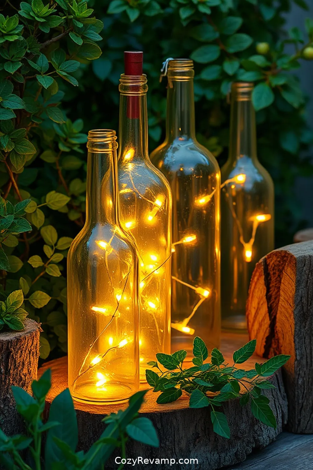 20 Must-Have Materials for Rustic Library Solar-Powered Lights 10 Upcycled Wine Bottles for 20 Must-Have Materials for Rustic Library Solar-Powered Lights
