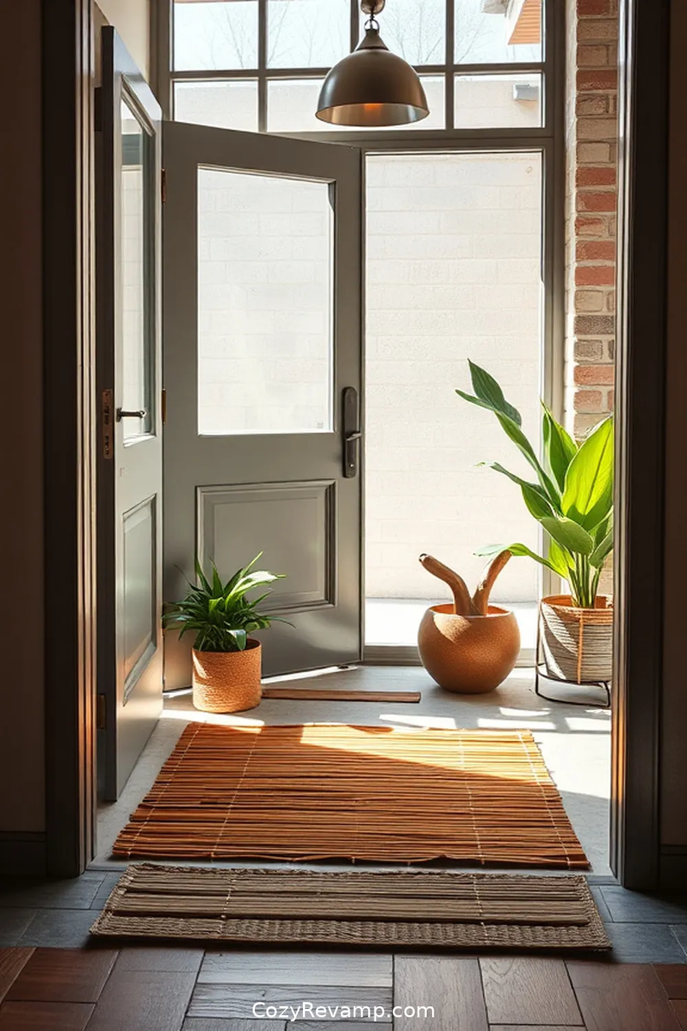 20 Stunning Industrial Entryways With Bamboo Material 17 Eco-Friendly Bamboo Doormat for a Warm Welcome for 20 Stunning Industrial Entryways With Bamboo Material