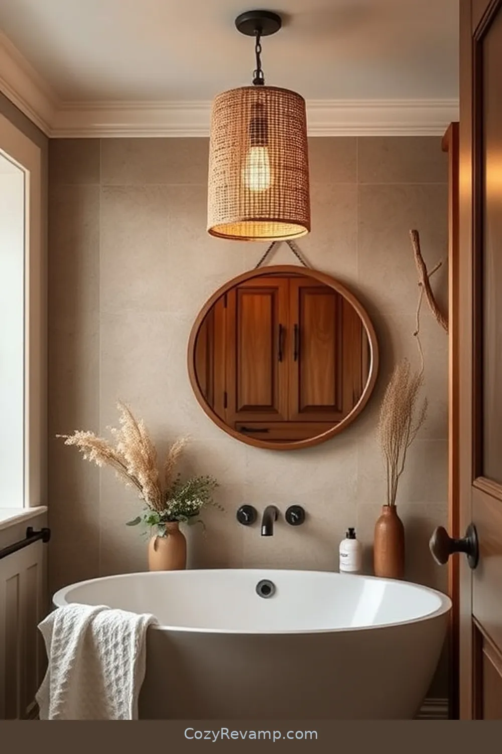 20 Stunning Modern Farmhouse Bathroom Designs Featuring Cork Material 7 Unique Cork Lighting Fixtures for 20 Stunning Modern Farmhouse Bathroom Designs Featuring Cork Material