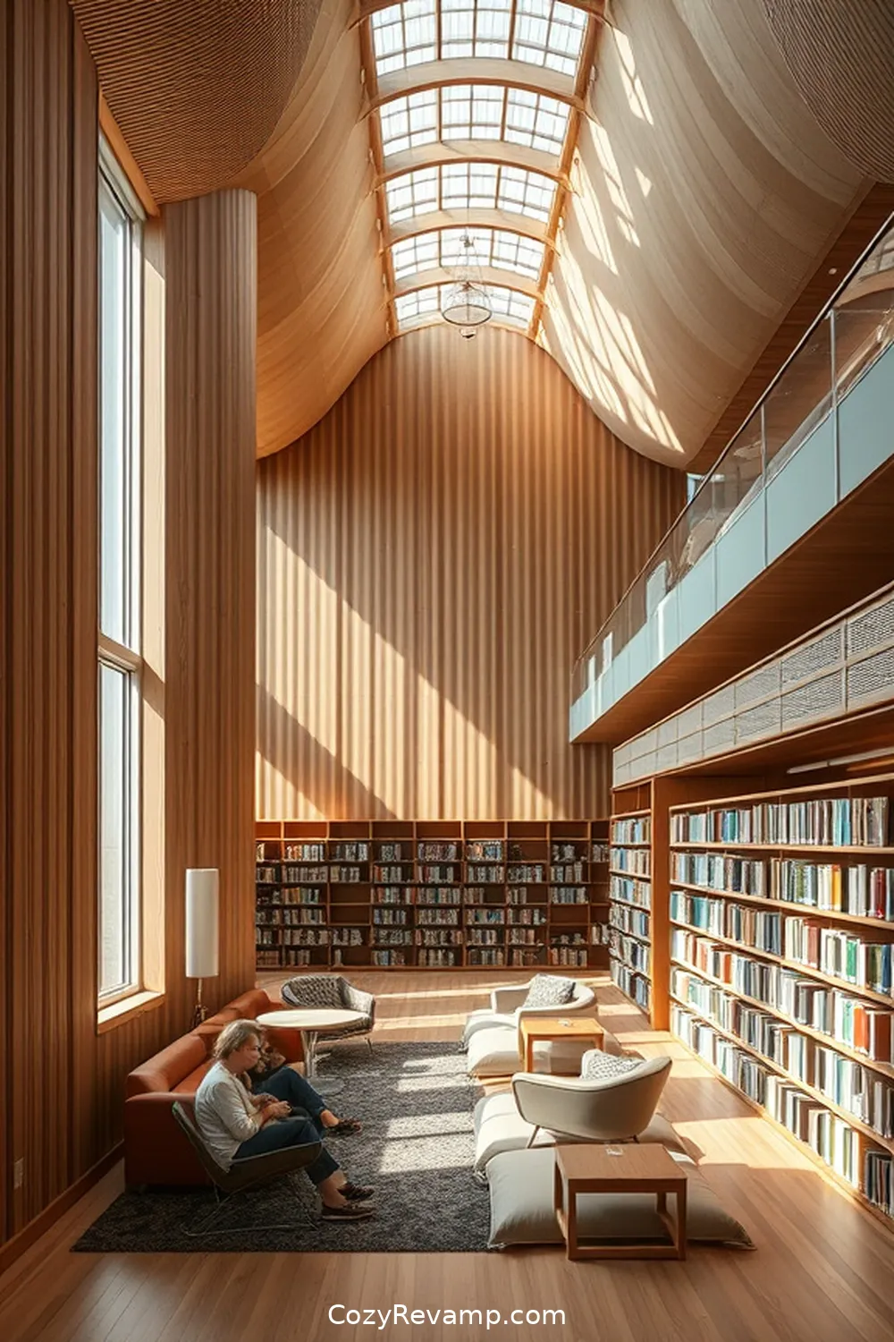 20 Stunning Scandinavian Libraries Featuring Natural Fiber Materials 9 The Aarhus Public Libraries, Aarhus, Denmark for 20 Stunning Scandinavian Libraries Featuring Natural Fiber Materials