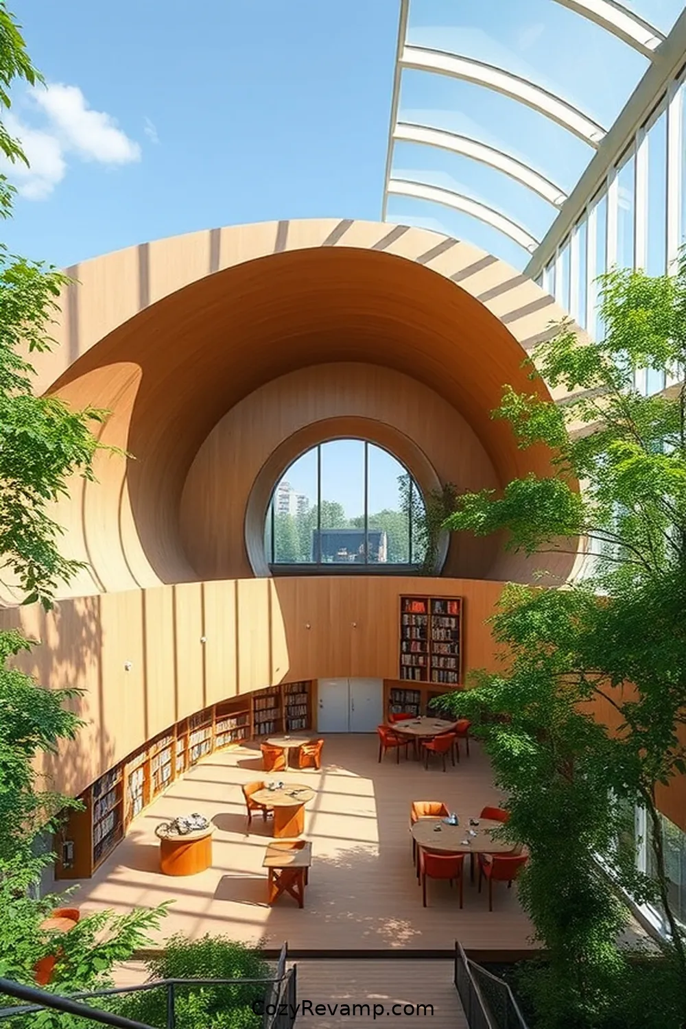 20 Stunning Scandinavian Libraries Featuring Natural Fiber Materials 18 The Halmstad Library, Halmstad, Sweden for 20 Stunning Scandinavian Libraries Featuring Natural Fiber Materials