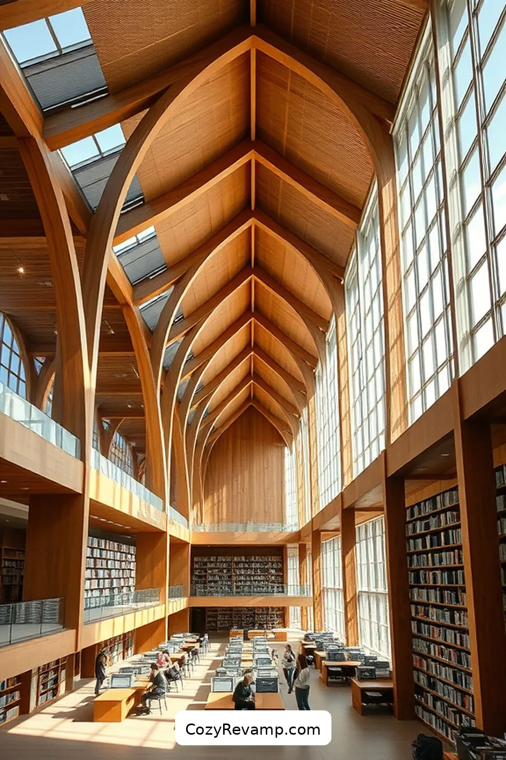 20 Stunning Scandinavian Libraries Featuring Natural Fiber Materials 4 The Helsinki Central Library Oodi, Finland for 20 Stunning Scandinavian Libraries Featuring Natural Fiber Materials