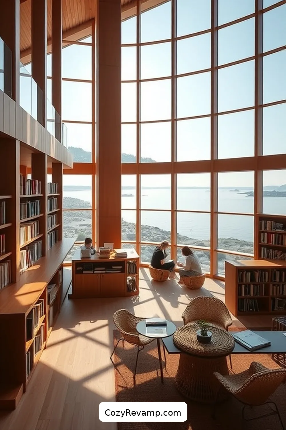 20 Stunning Scandinavian Libraries Featuring Natural Fiber Materials 13 The Stavanger Library, Stavanger, Norway for 20 Stunning Scandinavian Libraries Featuring Natural Fiber Materials