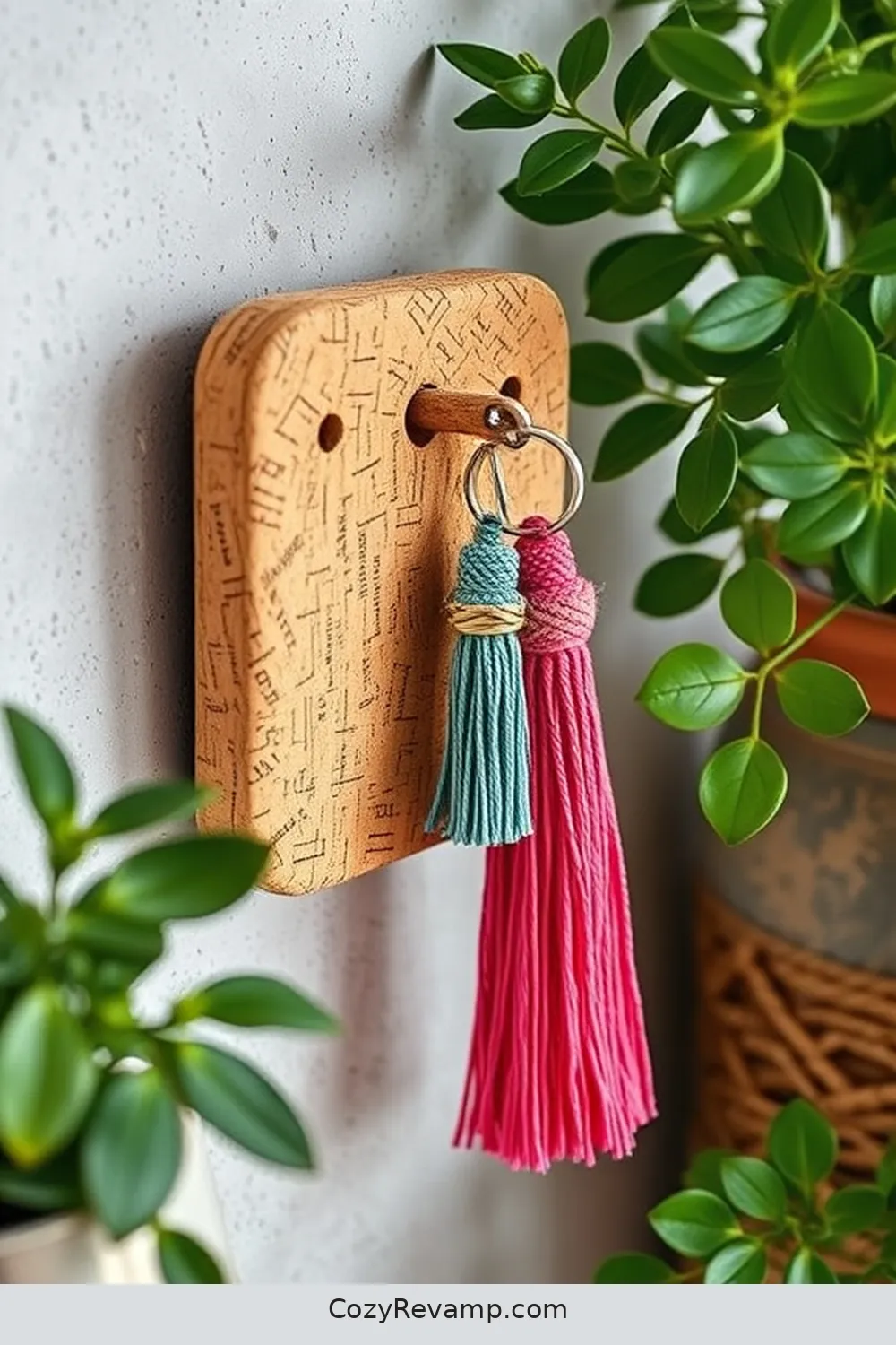 20 Ways to Create a Bohemian Entryway With Cork Material 9 Design a Cork Key Holder for 20 Ways to Create a Bohemian Entryway With Cork Material