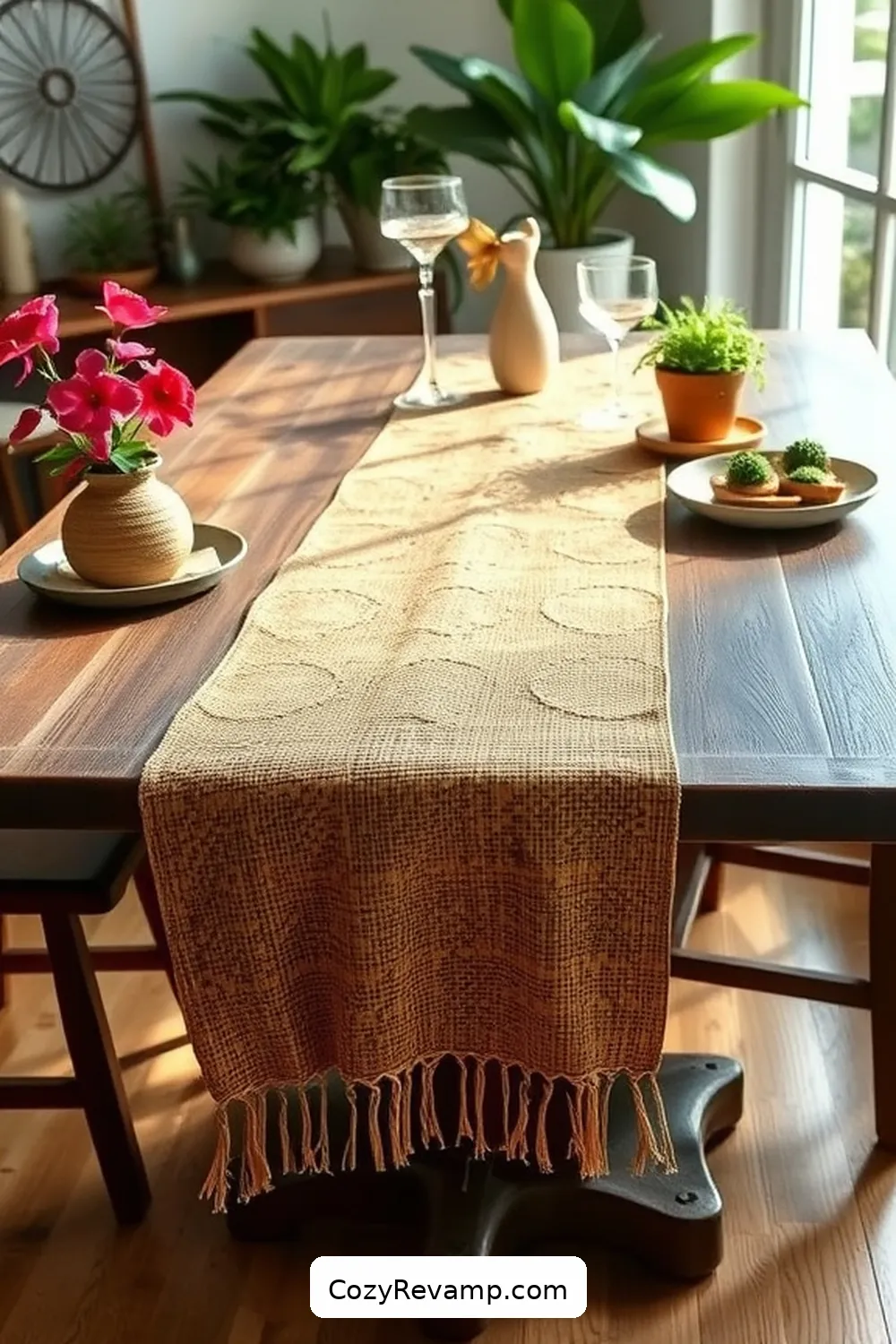 20 Ways to Create a Bohemian Entryway With Cork Material 15 Design a Cork Table Runner for 20 Ways to Create a Bohemian Entryway With Cork Material