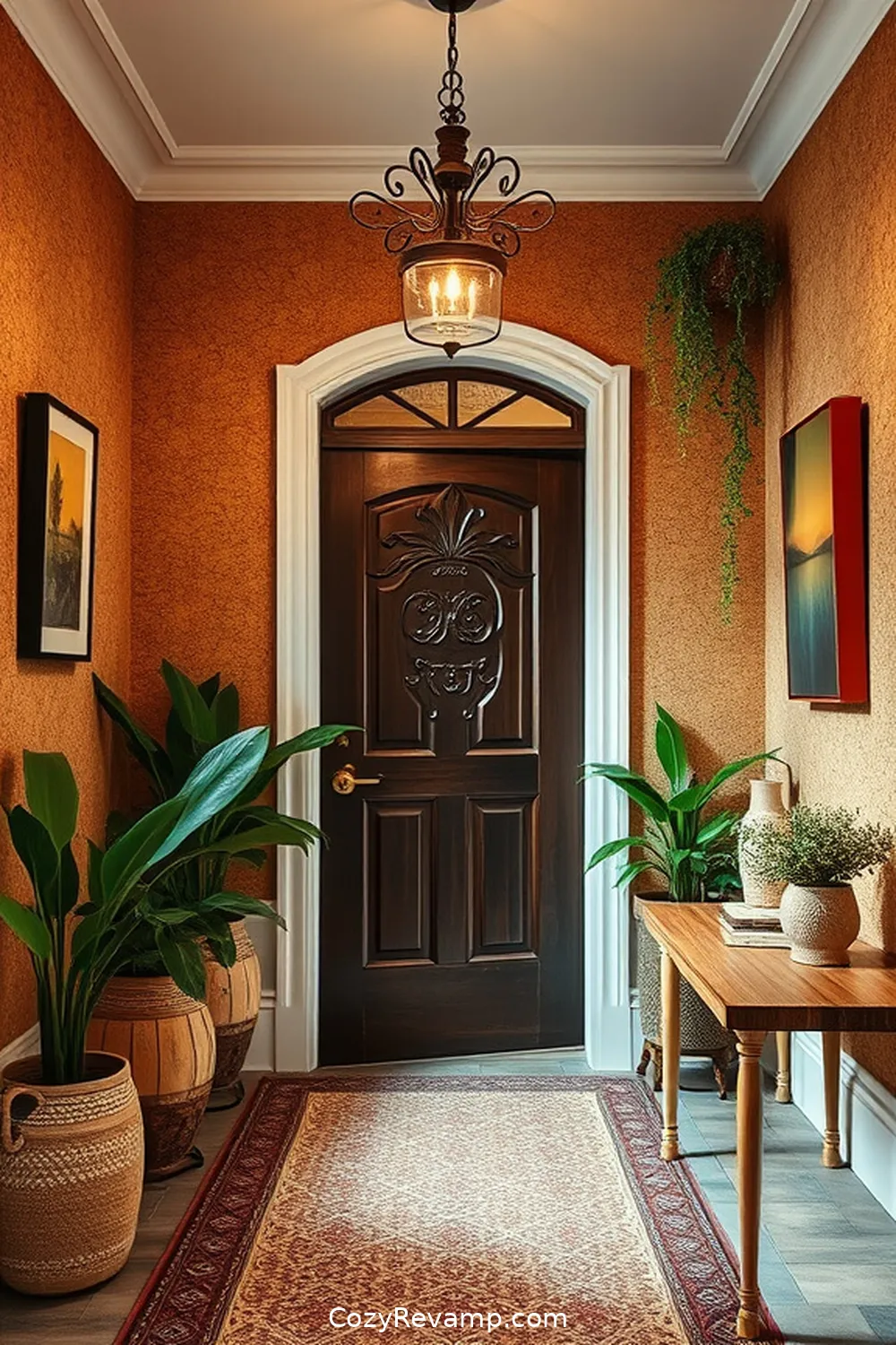 20 Ways to Create a Bohemian Entryway With Cork Material 13 Use Cork as Wall Panels for Texture for 20 Ways to Create a Bohemian Entryway With Cork Material