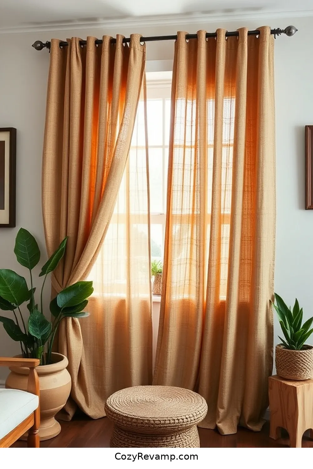 20 Ways to Create a Rustic Home Office With Upcycled Fabric Material 7 Repurposed Curtains as Room Dividers for 20 Ways to Create a Rustic Home Office With Upcycled Fabric Material