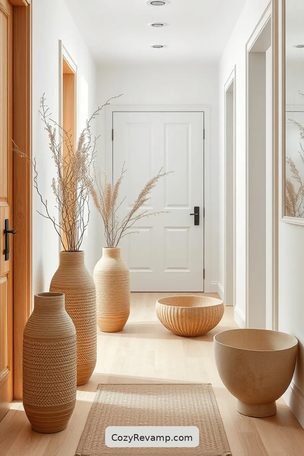 Add Bamboo Accessories Like Vases or Bowls for 20 Ways to Create a Scandinavian Hallway With Bamboo Material