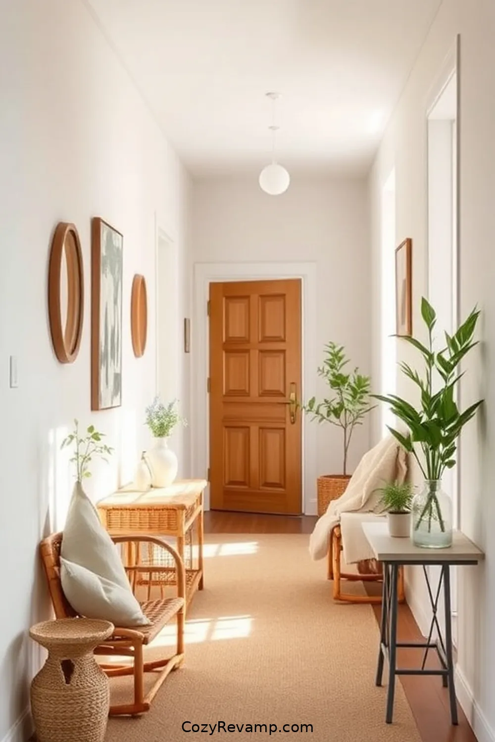 Choose Bamboo Furniture for a Cohesive Style for 20 Ways to Create a Scandinavian Hallway With Bamboo Material