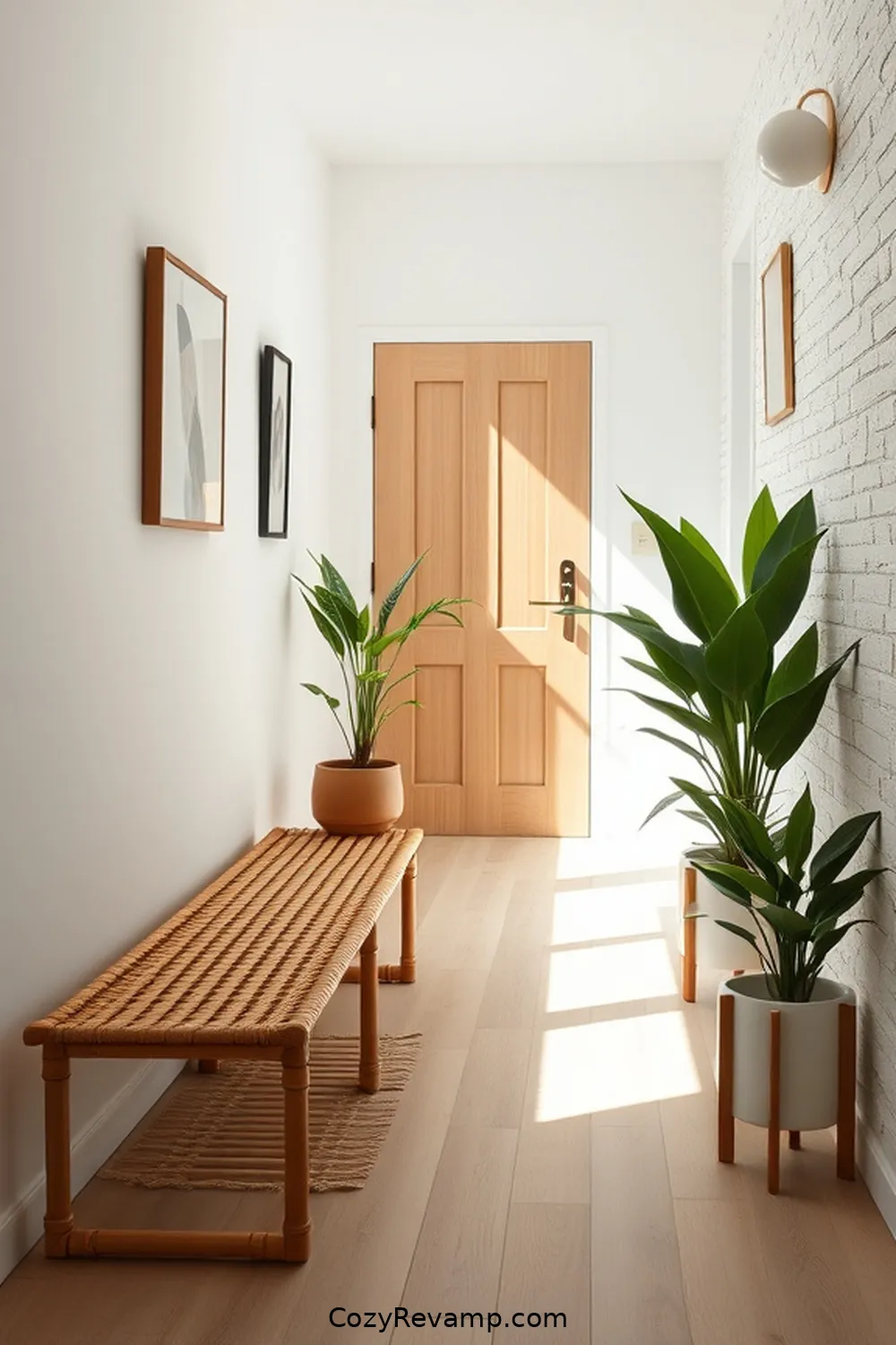Design a Bamboo Bench for Seating for 20 Ways to Create a Scandinavian Hallway With Bamboo Material