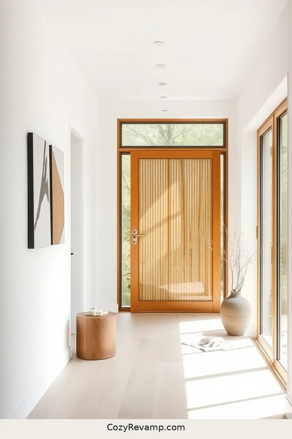 Implement Bamboo Sliding Doors for Space Efficiency for 20 Ways to Create a Scandinavian Hallway With Bamboo Material