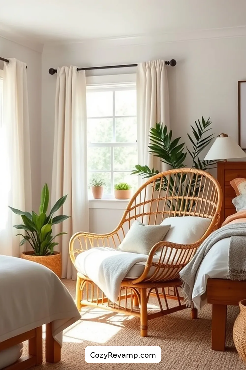 20 Ways to Use Bamboo Material in a Modern Farmhouse Bedroom 5 Bamboo Accent Chairs for 20 Ways to Use Bamboo Material in a Modern Farmhouse Bedroom