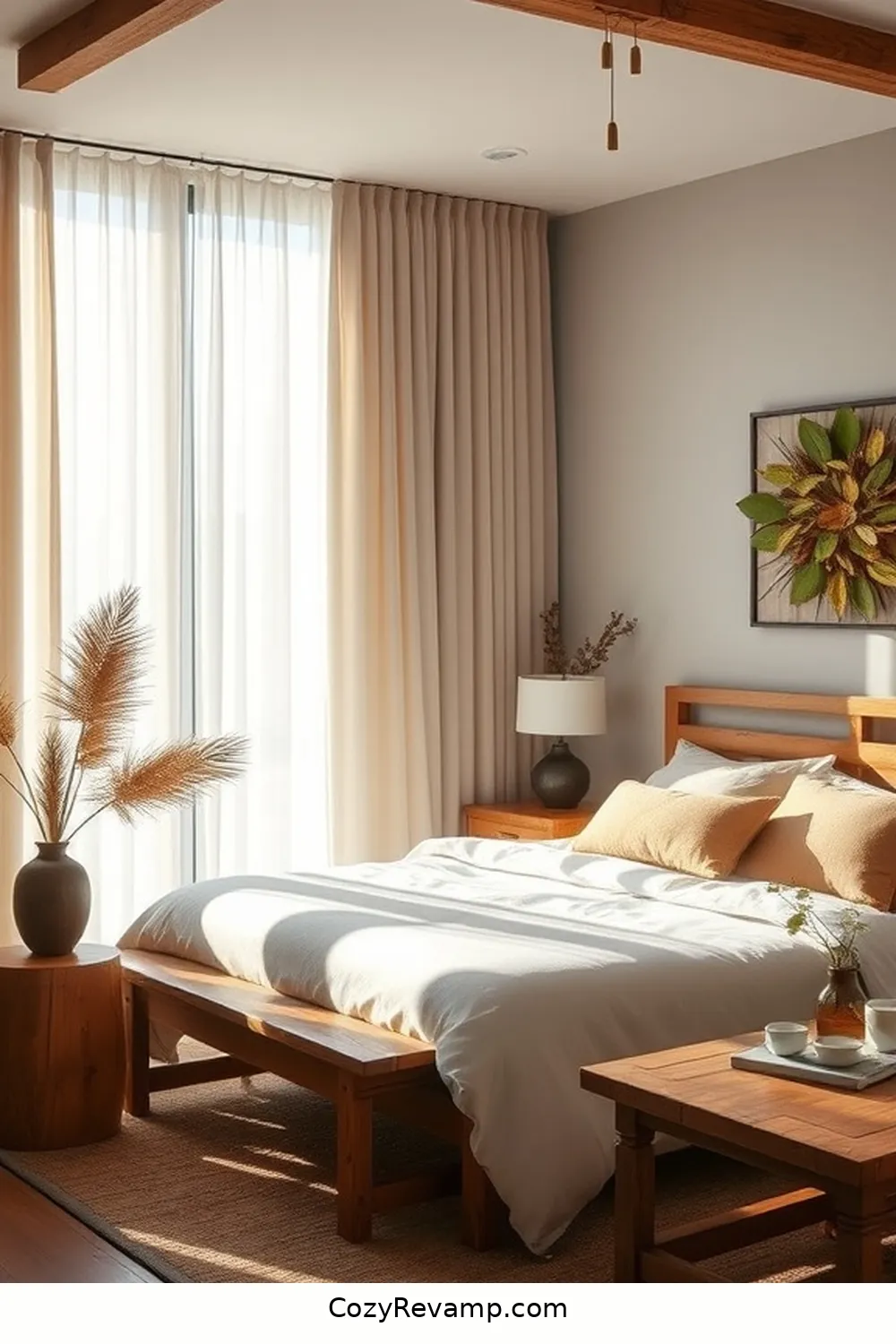 20 Ways to Use Bamboo Material in a Modern Farmhouse Bedroom 10 Bamboo Curtains for 20 Ways to Use Bamboo Material in a Modern Farmhouse Bedroom