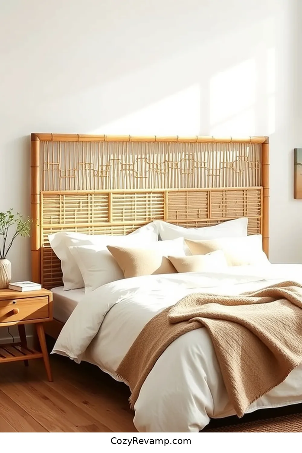 20 Ways to Use Bamboo Material in a Modern Farmhouse Bedroom 6 Bamboo Headboards for 20 Ways to Use Bamboo Material in a Modern Farmhouse Bedroom