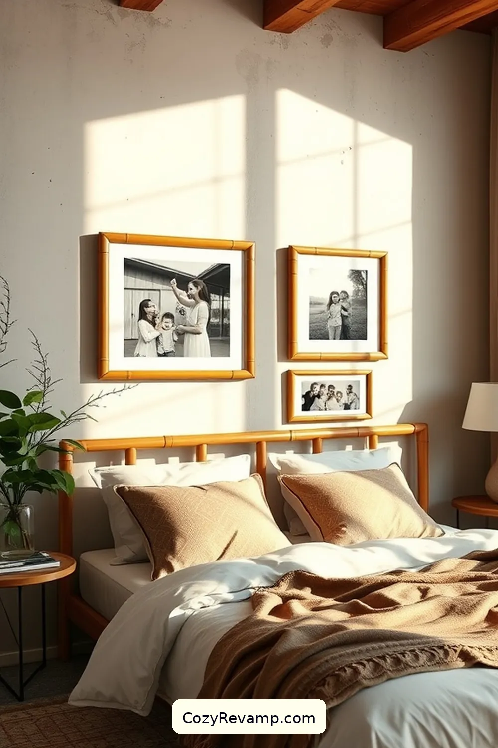 20 Ways to Use Bamboo Material in a Modern Farmhouse Bedroom 16 Bamboo Picture Frames for 20 Ways to Use Bamboo Material in a Modern Farmhouse Bedroom