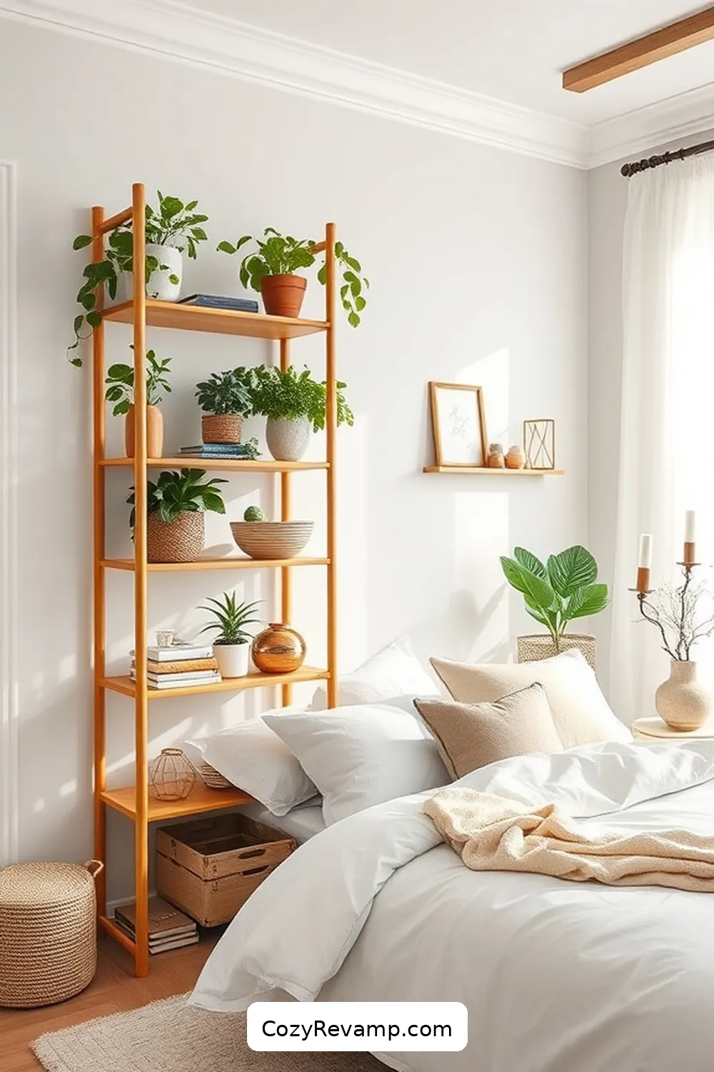 20 Ways to Use Bamboo Material in a Modern Farmhouse Bedroom 9 Bamboo Shelving Units for 20 Ways to Use Bamboo Material in a Modern Farmhouse Bedroom