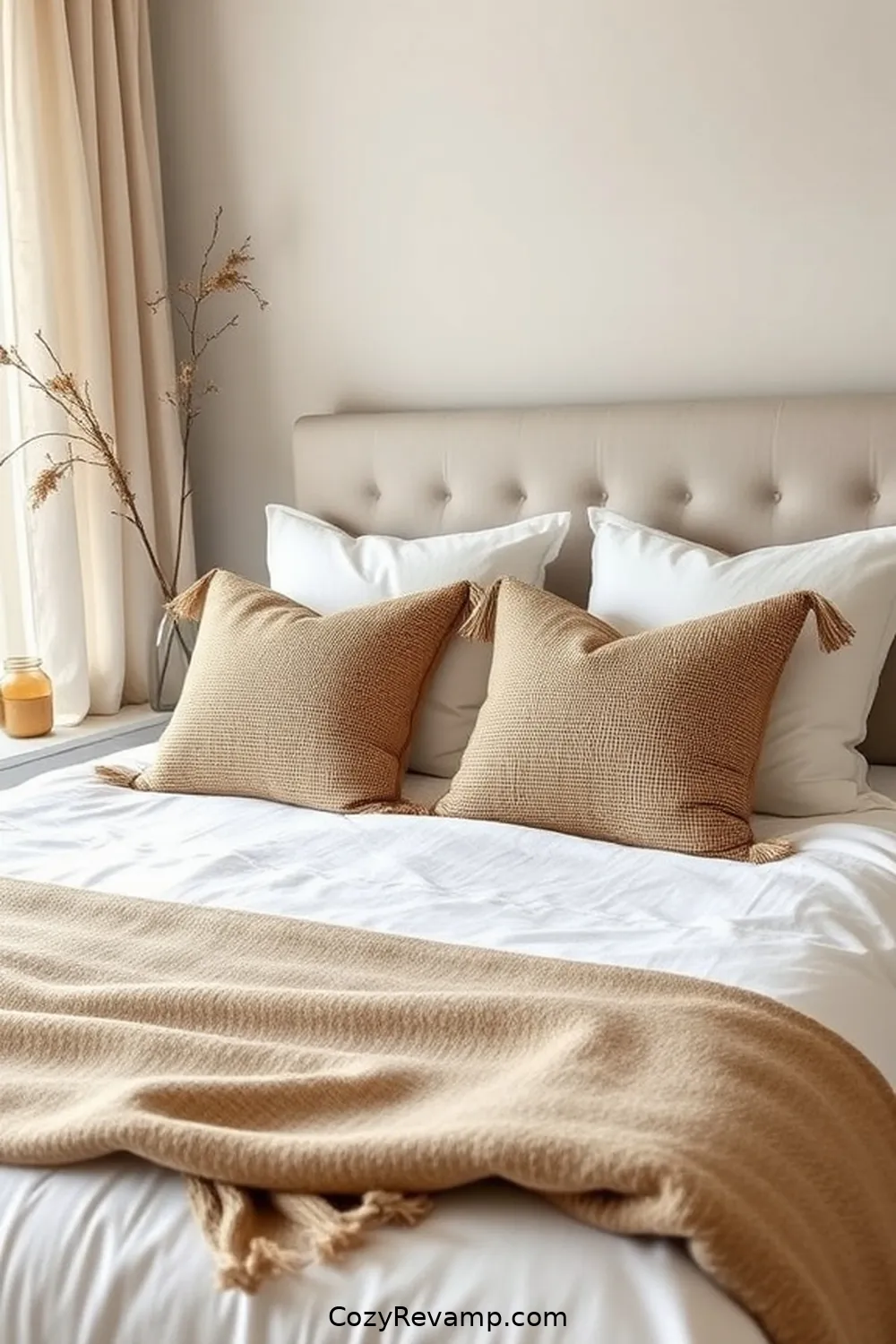 20 Ways to Use Bamboo Material in a Modern Farmhouse Bedroom 12 Bamboo Throw Pillows for 20 Ways to Use Bamboo Material in a Modern Farmhouse Bedroom