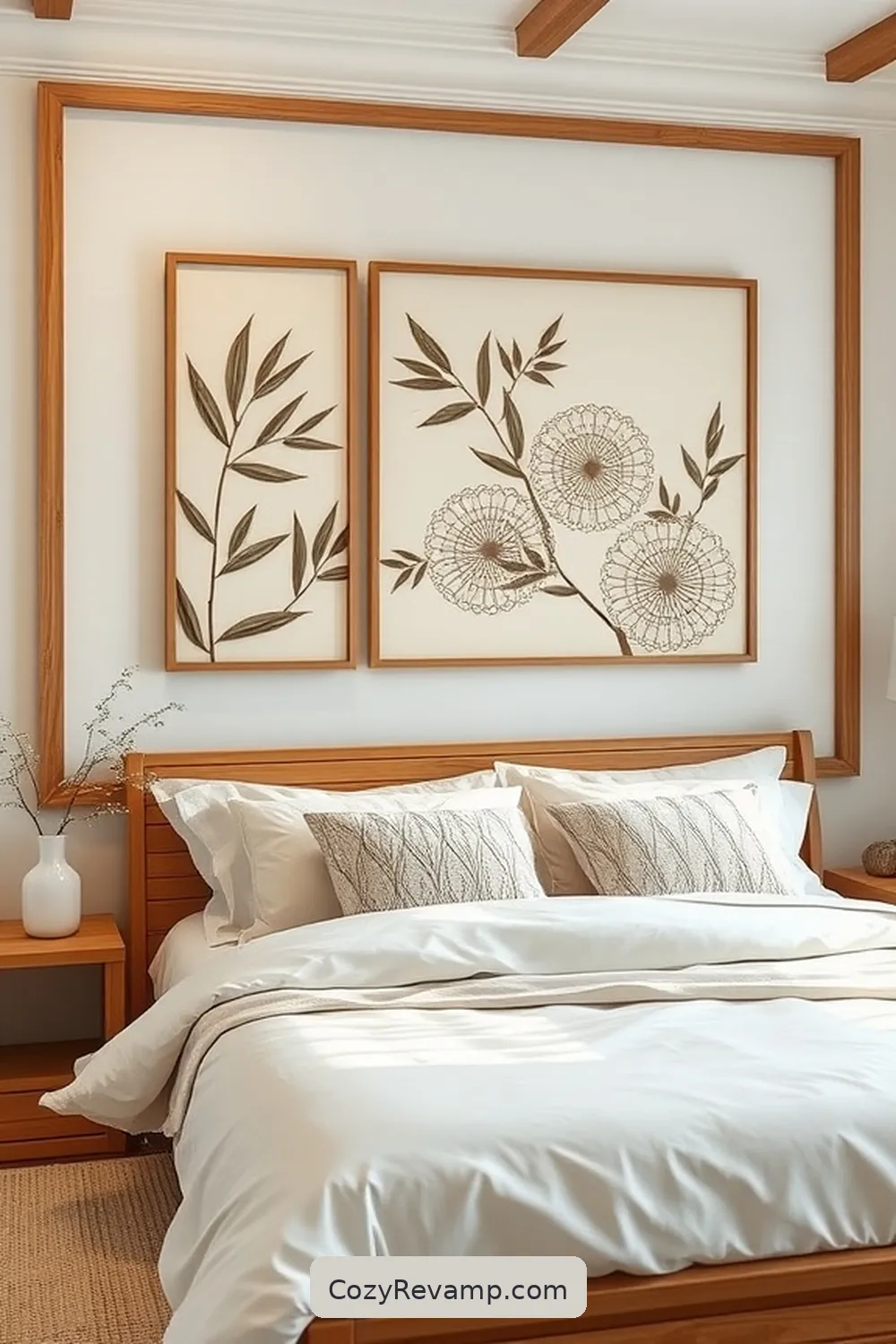 20 Ways to Use Bamboo Material in a Modern Farmhouse Bedroom 8 Bamboo Wall Art for 20 Ways to Use Bamboo Material in a Modern Farmhouse Bedroom