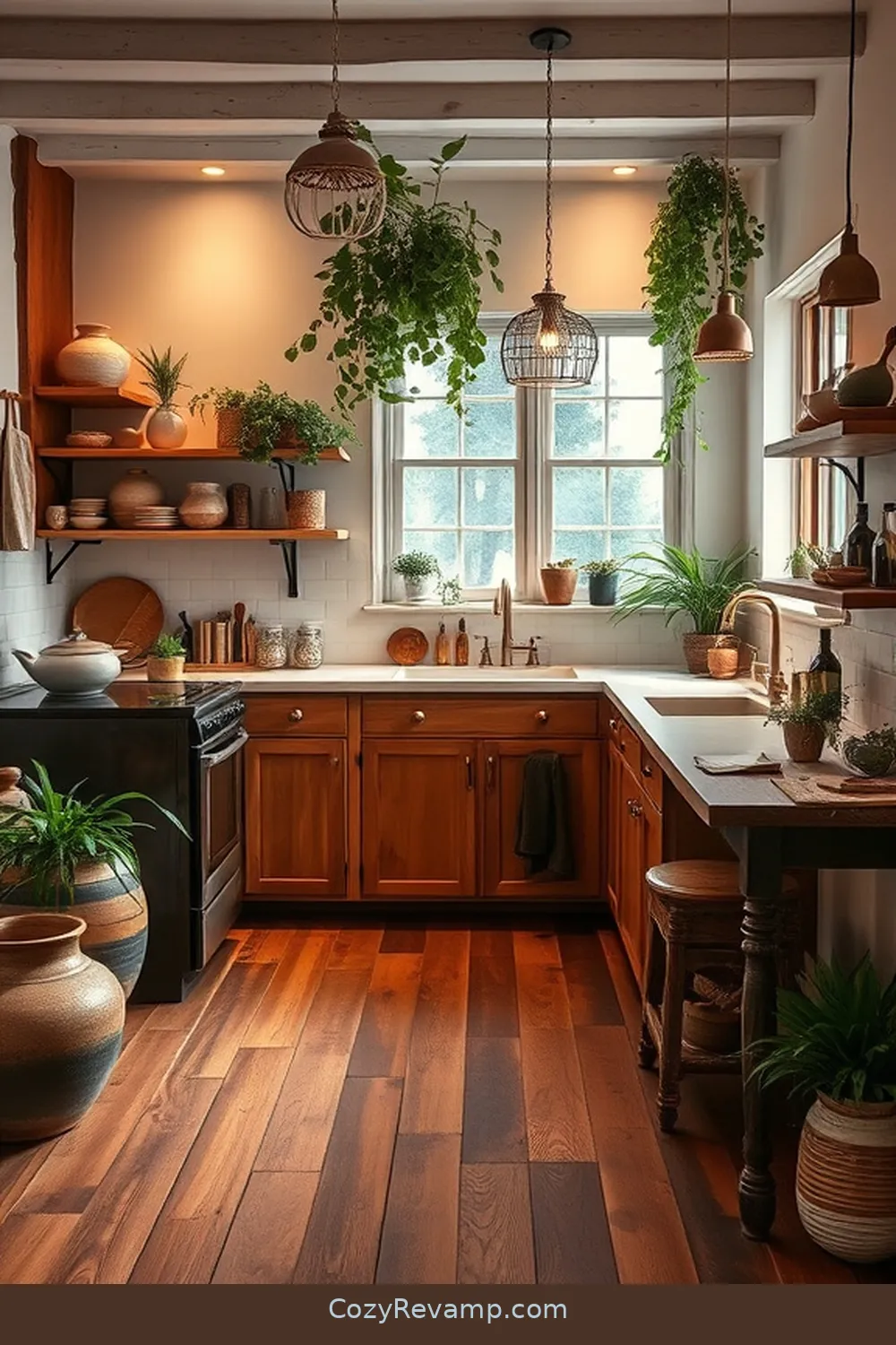 21 Creative Ways to Design a Bohemian Kitchen With Bamboo Material 13 Bamboo Flooring: A Warm Foundation for 21 Creative Ways to Design a Bohemian Kitchen With Bamboo Material