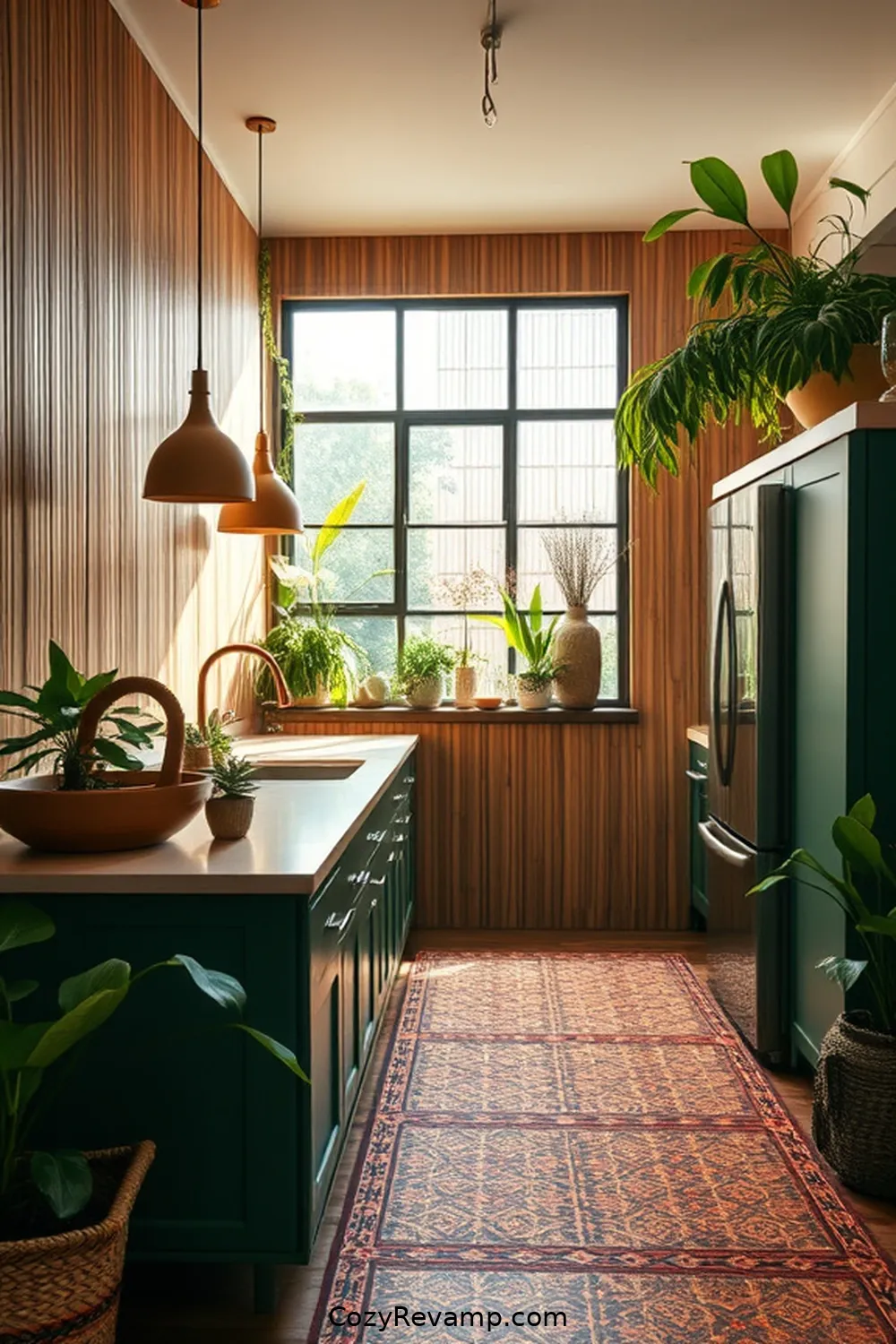 21 Creative Ways to Design a Bohemian Kitchen With Bamboo Material 19 Bamboo Wall Panels: Create a Focal Point for 21 Creative Ways to Design a Bohemian Kitchen With Bamboo Material