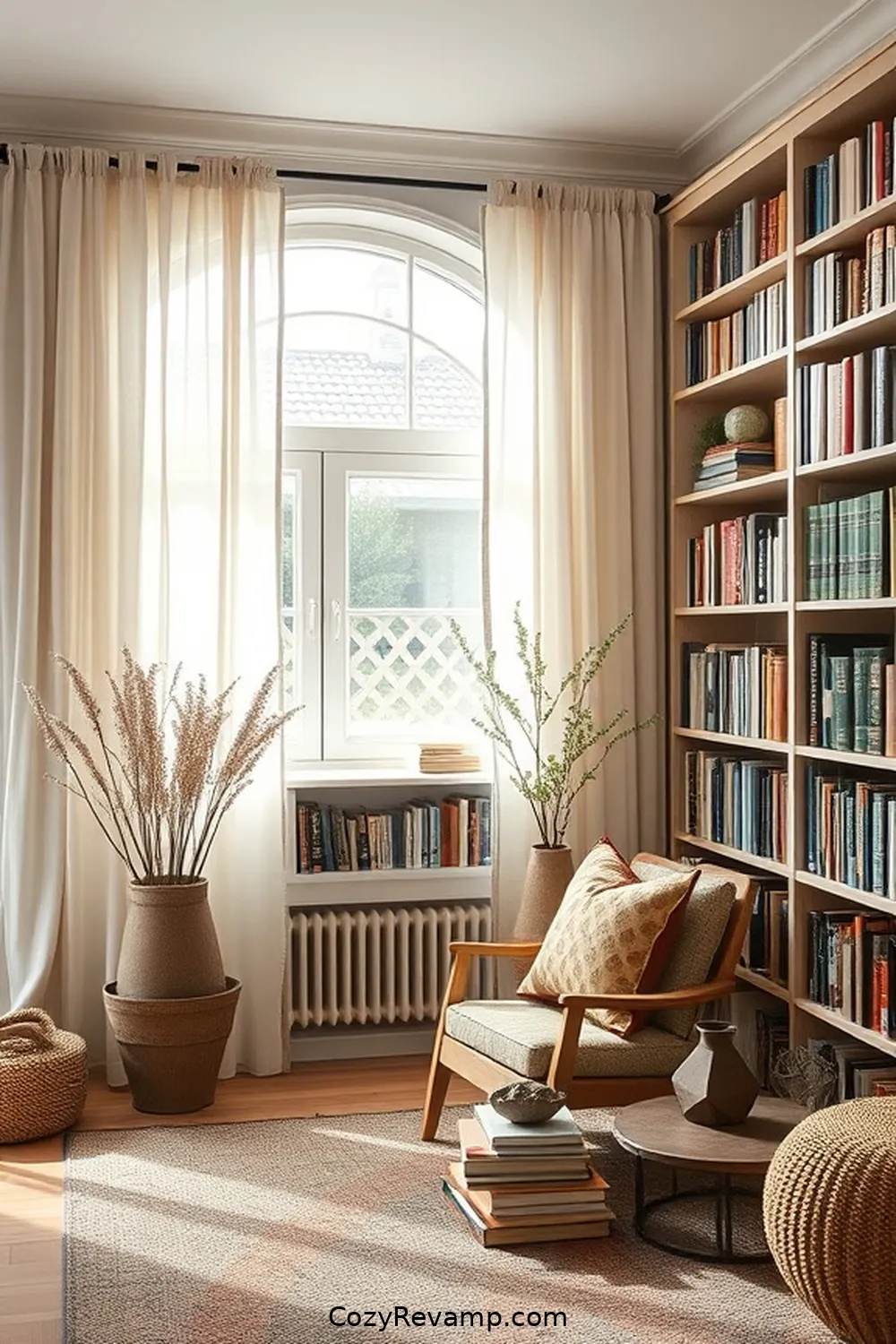 21 Essential Design Tips for a Modern Farmhouse Library With Organic Cotton Material 16 Choose Organic Cotton Curtains for Softness for 21 Essential Design Tips for a Modern Farmhouse Library With Organic Cotton Material