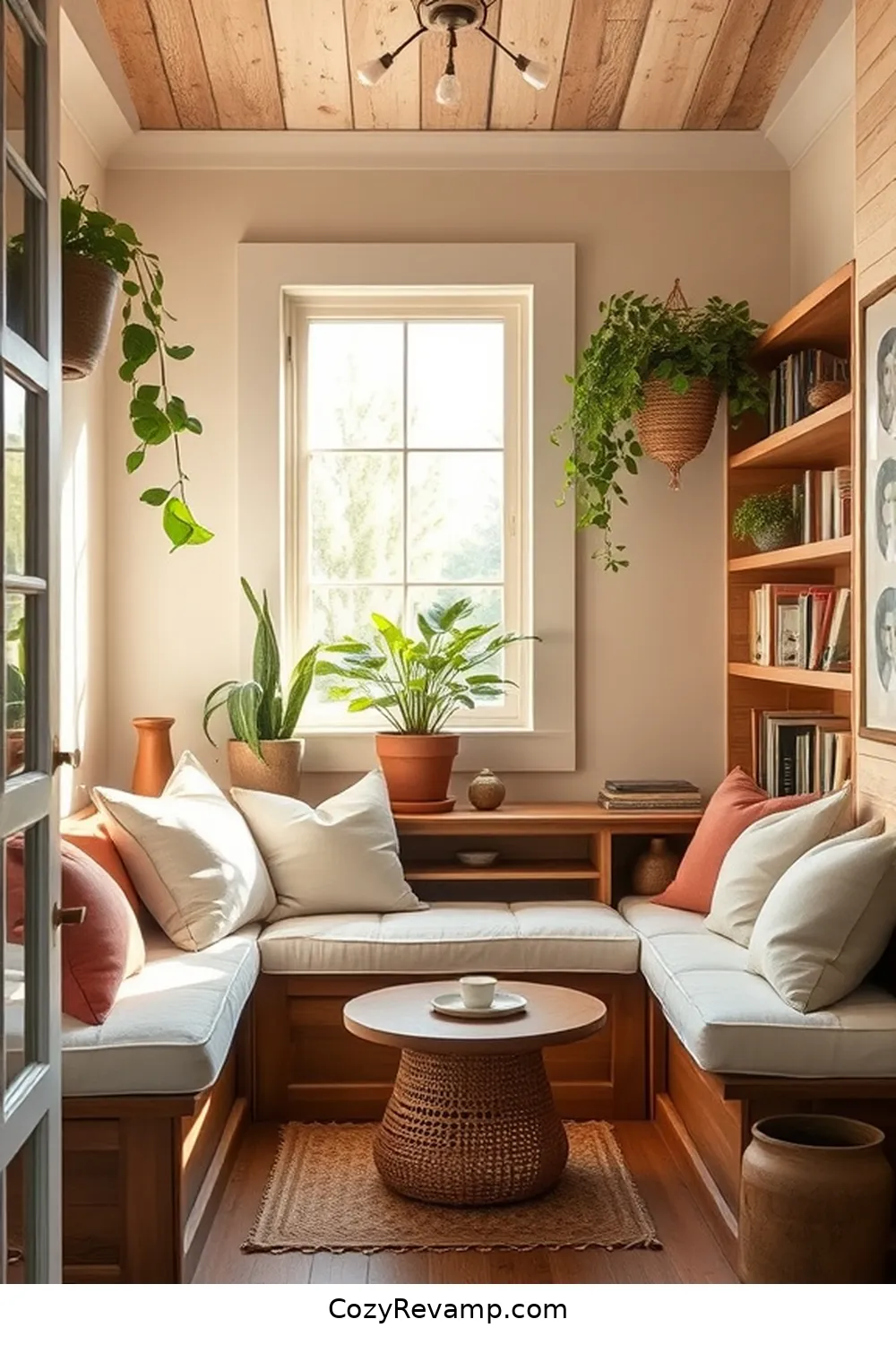 21 Essential Design Tips for a Modern Farmhouse Library With Organic Cotton Material 14 Utilize Corners With Built-In Seating for 21 Essential Design Tips for a Modern Farmhouse Library With Organic Cotton Material