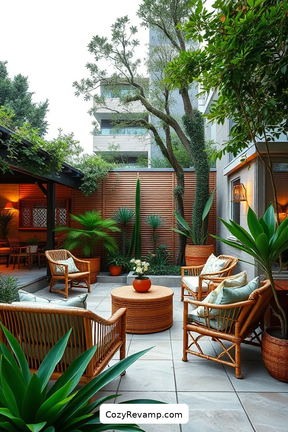 21 Essential Elements of Mid-Century Modern Outdoor Patios With Bamboo Material 5 Connection With Nature for 21 Essential Elements of Mid-Century Modern Outdoor Patios With Bamboo Material