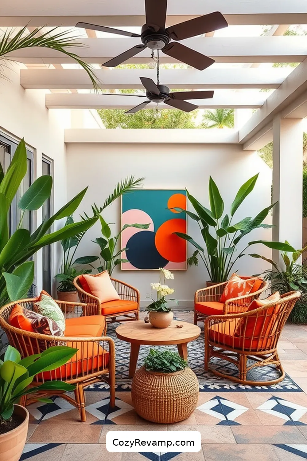 21 Essential Elements of Mid-Century Modern Outdoor Patios With Bamboo Material 18 Statement Art Pieces for 21 Essential Elements of Mid-Century Modern Outdoor Patios With Bamboo Material
