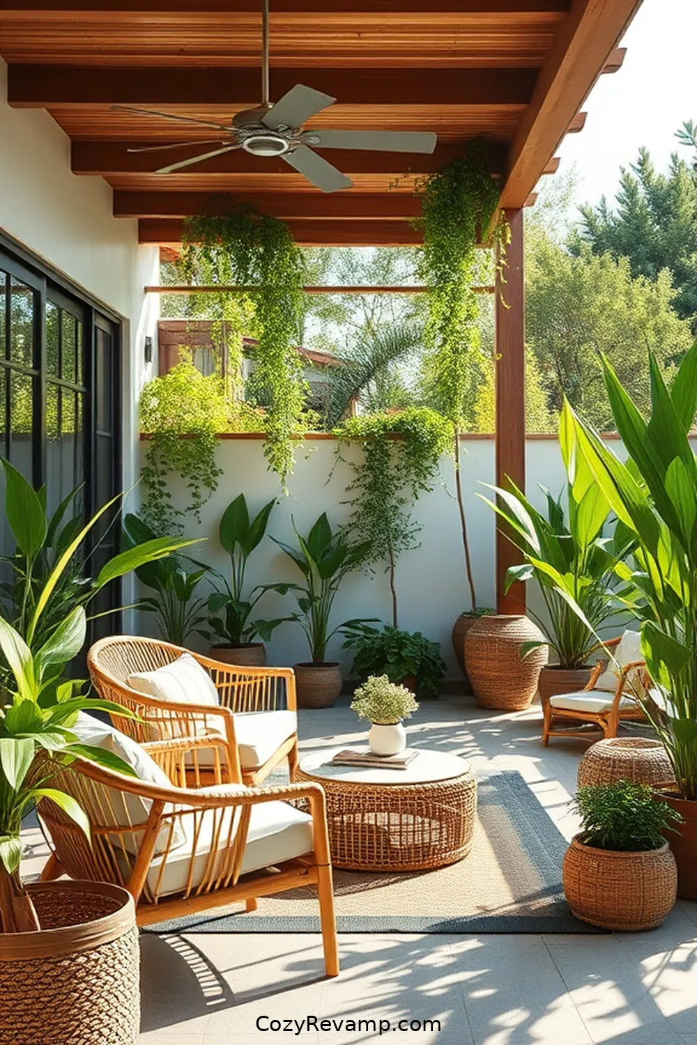 21 Essential Elements of Mid-Century Modern Outdoor Patios With Bamboo Material 13 Sustainable Practices in Design for 21 Essential Elements of Mid-Century Modern Outdoor Patios With Bamboo Material